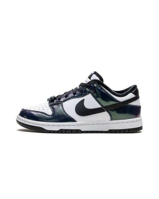 Nike Black Dunk Low Se "just Do It Iridescent" Shoes