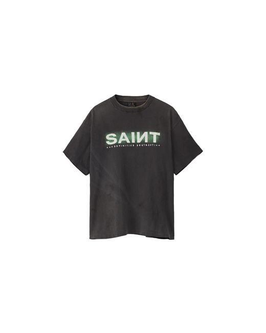 SAINT Mxxxxxx Black Our Definitive Destruction T-Shirt Sm Ys1 0000 001" for men