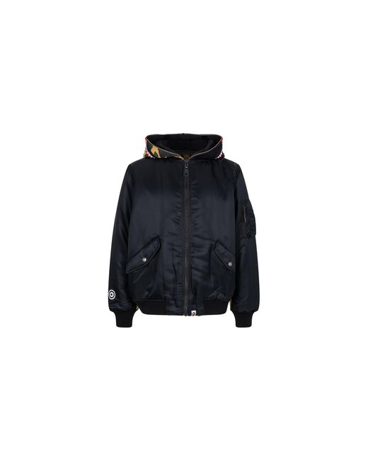 A Bathing Ape Black Shark Hoodie Ma-1 Camo" Jk M141002 C" for men