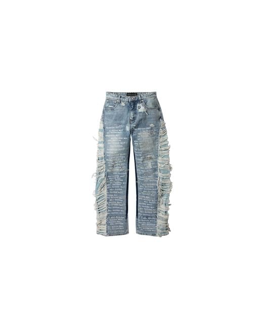 Who Decides War Blue Ultra Flare Scripture Denim Jeans Ebgldwuv" for men