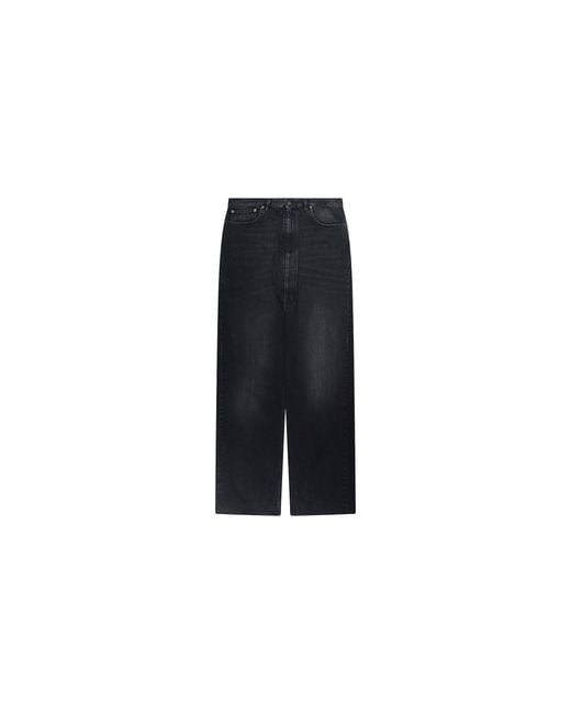 Maison Margiela Black Extra-Long Denim Jeans Mmg Mjns 0001" for men