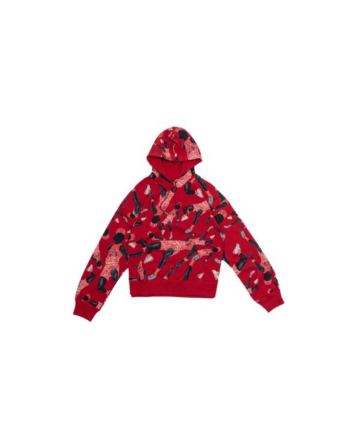 Nike Red Artist Series By Parker Duncan Hoodie "Gym" Dx0387 687"