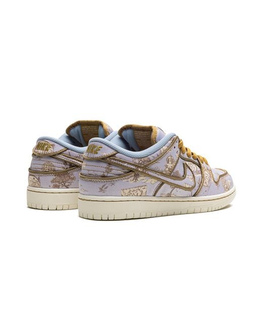 Nike Black Sb Dunk "Pastoral Print" Fn5880 001" for men