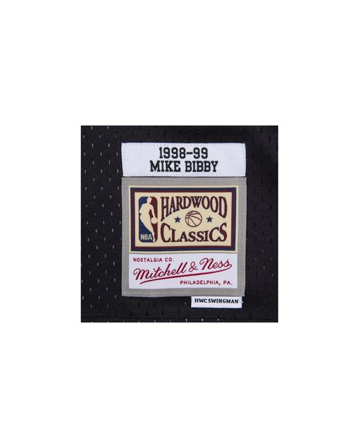 Mitchell & Ness Black Nba Mike Bibby Reload Swingman Jersey "1998 Vancouver Grizzlies for men
