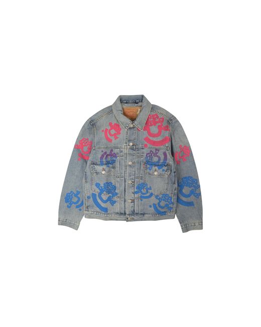 DENIM TEARS Blue Bstroy Tears Type-2 Light Wash Denim Jacket 802_081_63" for men