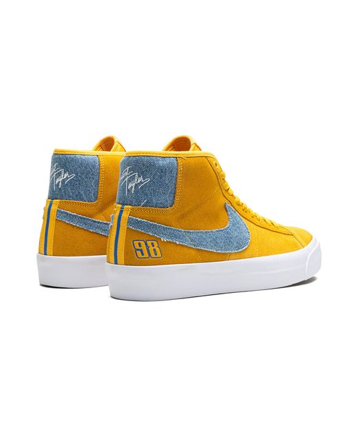 Nike Yellow Sb Zoom Blazer Mid Pro Gt "grant Taylor University Gold Denim" Shoes for men