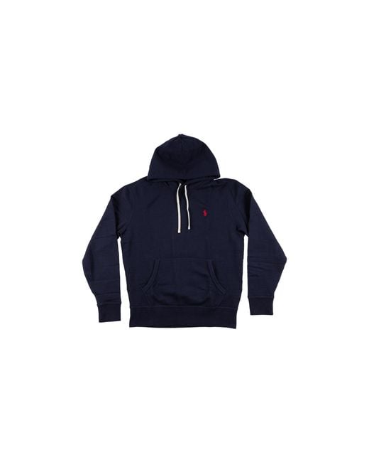Polo Ralph Lauren Blue Rl Fleece Pullover Hoodie 710766778007" for men