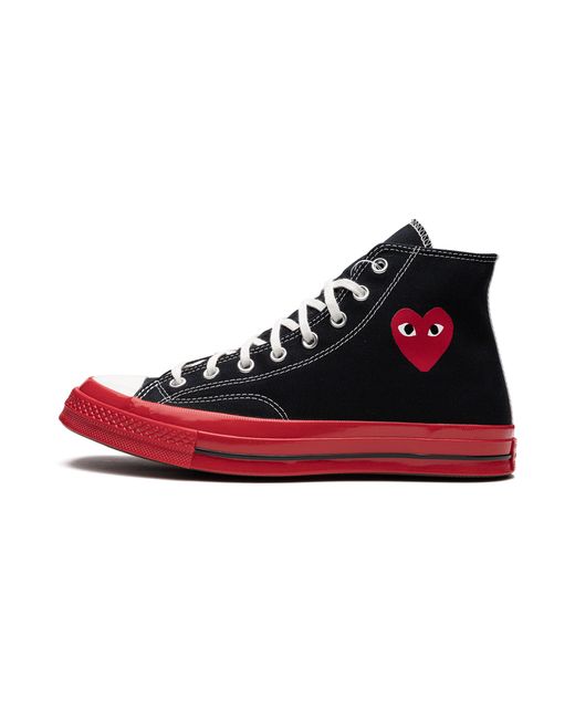 Converse Black Cdg X Chuck Taylor 70 Hi "Comme Des Garcons Play" A01793C" for men