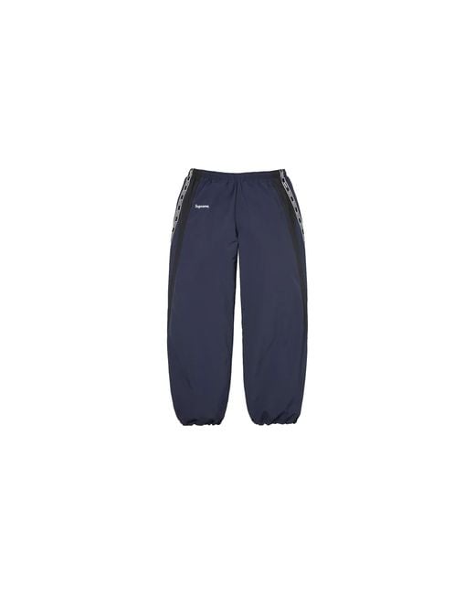 Supreme Blue Logo Taping Track Pant "Ss26