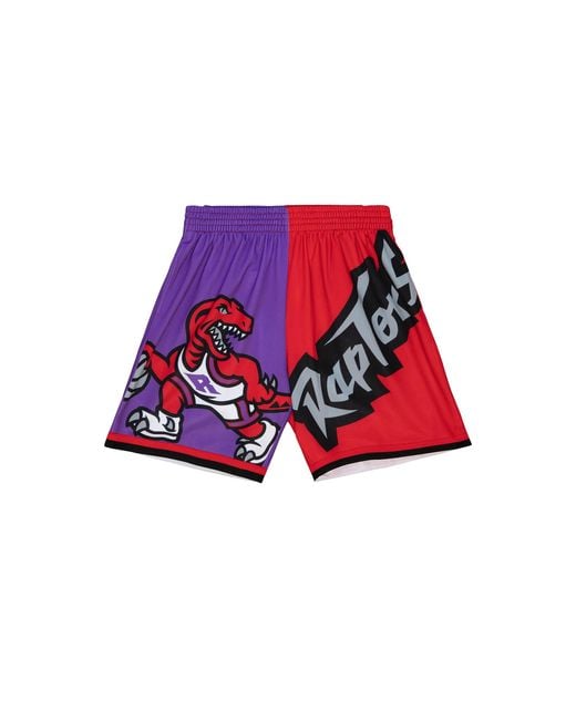 Mitchell & Ness Red Big Face Fashion Shorts 5.0 "Toronto Raptors" Pshr4351 Trayyppppurp" for men