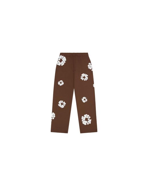 DENIM TEARS Black Cotton Wreath Baggy Sweatpants "Dark" Dt660" for men