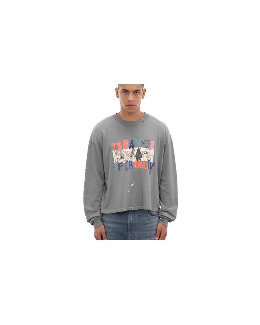 PALY Black Theater Of Cruelty L/S T-Shirt 3U001Q3009Vbk" for men