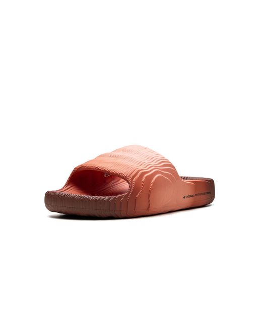 Adidas Red Adilette 22 Slides "Wonder Clay" Ig7492" for men