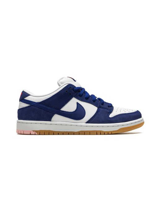Nike Blue Sb Dunk Low "Los Angeles Dodgers" Do9395 400" for men
