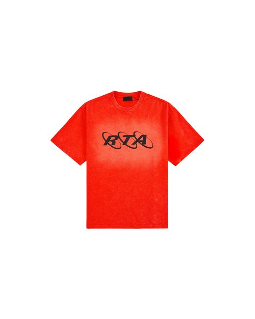 RTA Red Colin Oversized Short-Sleeve T-Shirt "Planetary" Mexok911 T1322Orplr" for men