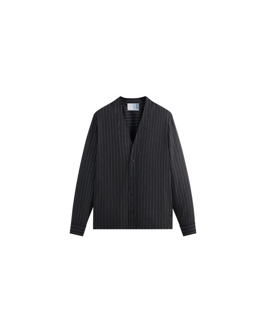 Kith Black Modern Stripe Sullivan Gi Shirt Khm031114 001" for men