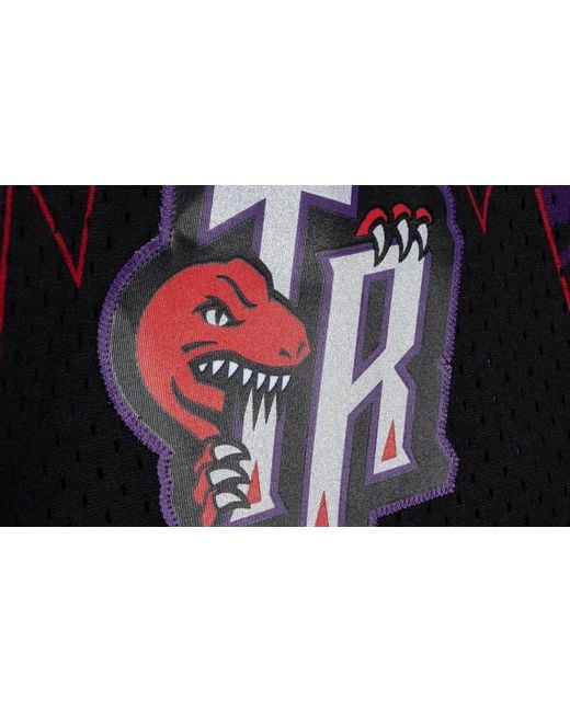 Mitchell & Ness Black Team Marble Swingman Shorts "Nba Toronto Raptors 1998" Pfsw1279 Tra98Ppppurp" for men