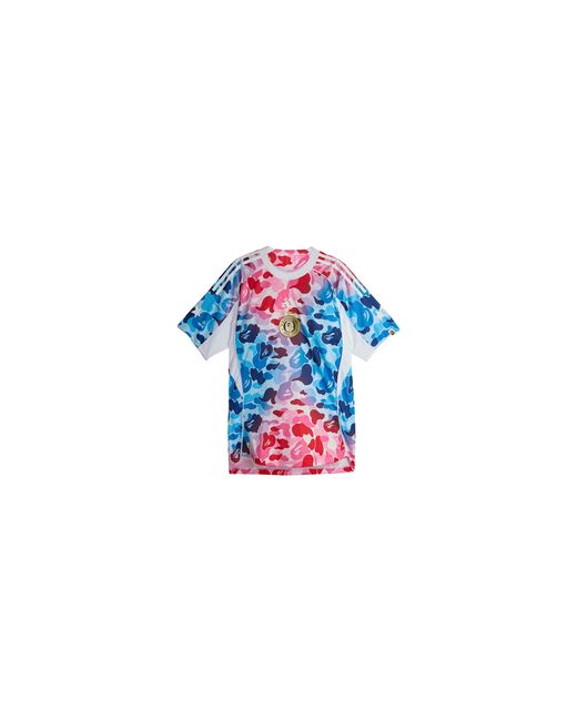 A Bathing Ape Black X Adidas Football Graphic Slim Jersey "T-Shirt" Ka0040" for men