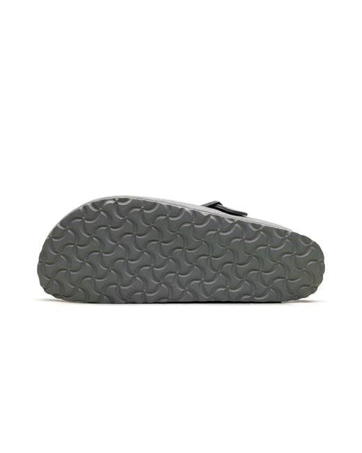 Birkenstock Black Boston Suede Leather "Stone Coin