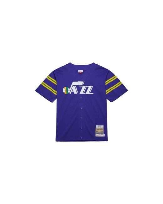 Mitchell & Ness Black Nba Dark Shooting Shirt Jazz 1974 Assh7465 Noj74Ppppurp" for men