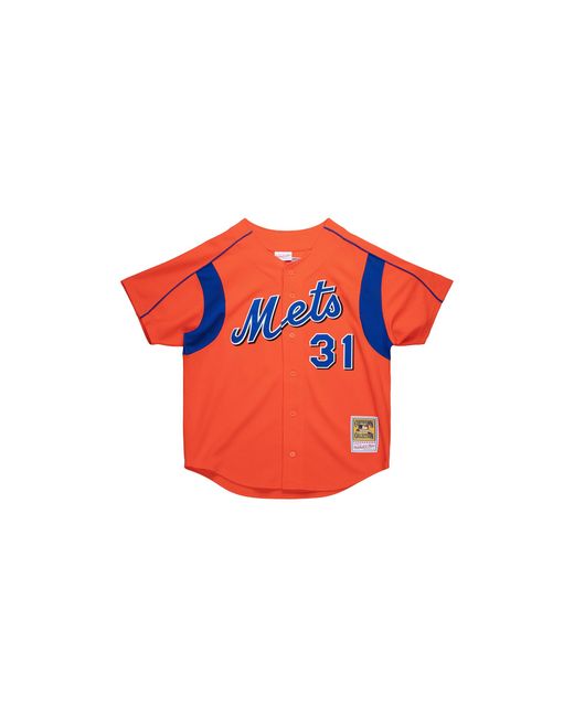 Mitchell & Ness Red Authentic Bp "Mlb Mets 2004 Mike Piazza" Abbfgs19066 Nymdkor04Mpi" for men
