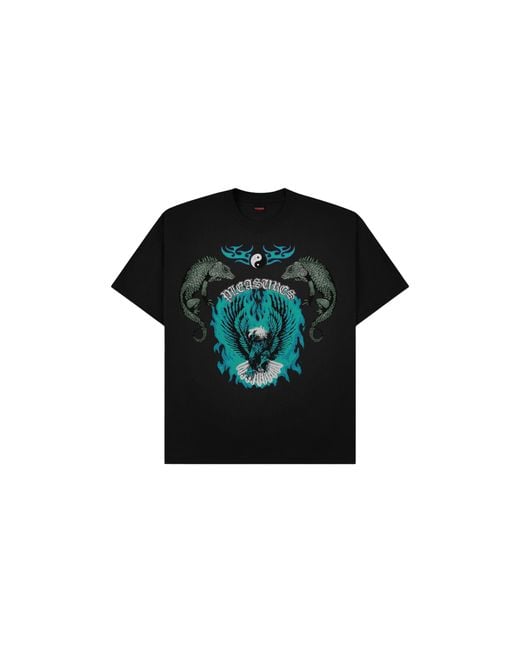 Pleasures Black Need T-Shirt P25W079" for men