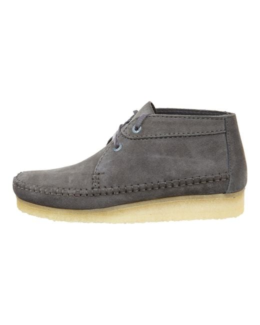 Clarks Black Originals Weaver Boot "Charcoal Suede" 20119261" for men