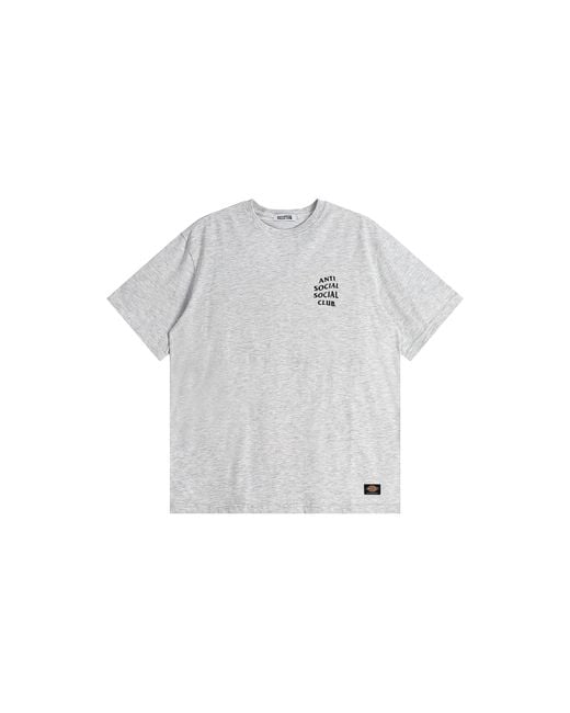 ANTI SOCIAL SOCIAL CLUB Black Assc Dickies Logo T-Shirt "Heather" Assc094" for men
