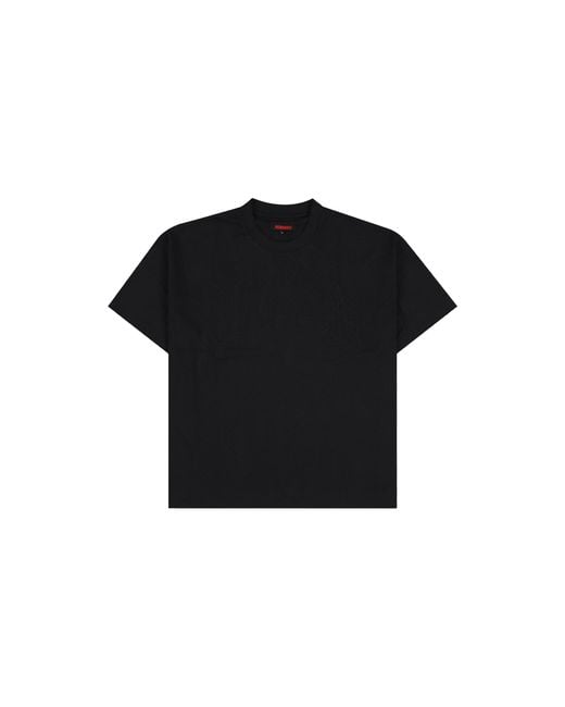 Pleasures Black Twitch Mesh Ss T-Shirt P26Su025" for men