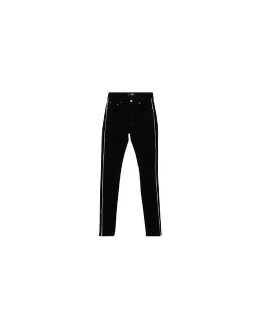 Amiri Black Crystal Track Jeans Mds112 018 Blac" for men