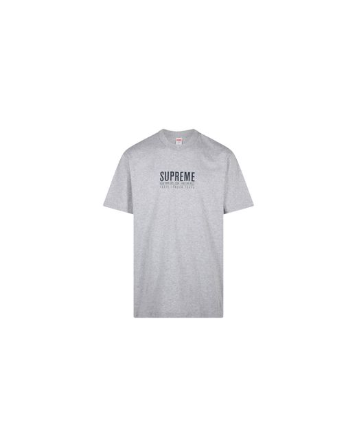 Supreme Black Paris T-Shirt "Heather" Su747"