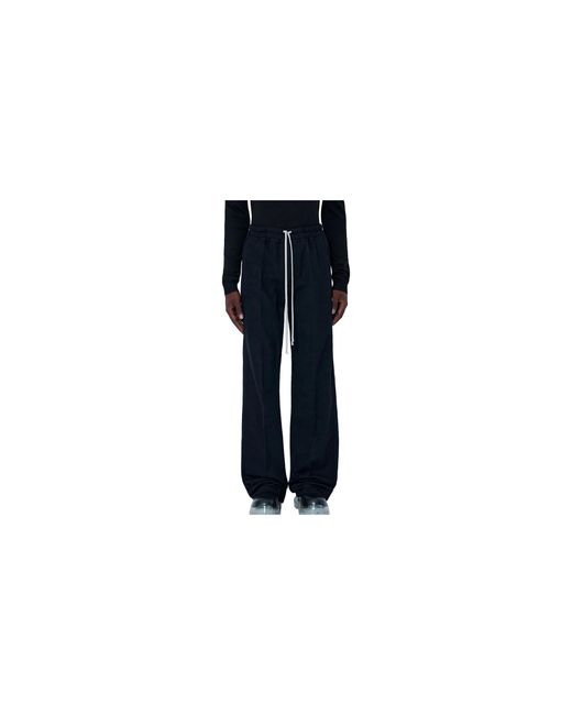 Rick Owens Black Dietrich Drawstring Trousers Ru02F4378 Flm 09" for men
