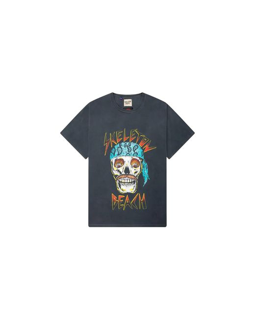 GALLERY DEPT. Black Skeleton Beach T-Shirt "Light Vintage" Gd154" for men