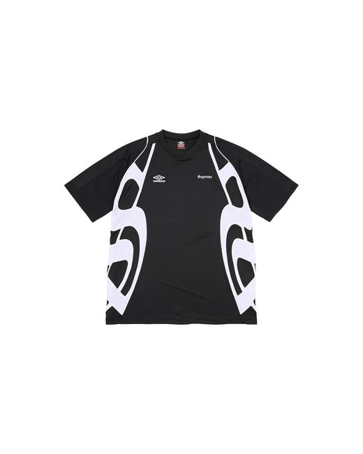 Supreme Black Umbro Old English Soccer Jersey "Ss26