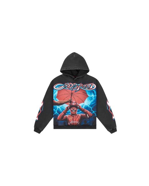 GODSPEED NEW YORK Black Supreme Reign Hoodie Gs481" for men