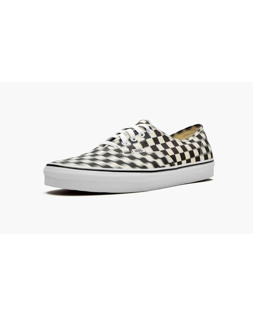 Vans Black Authentic "blur Check" Shoes for men