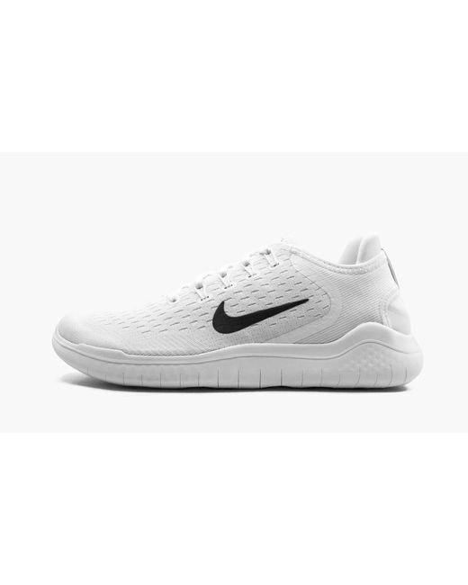 Nike Synthetic Free Rn 2018 in White/Black (White) for Men - Save 60% - Lyst