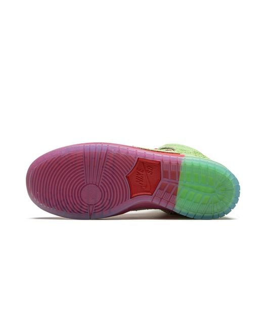 Nike Black Sb Dunk High "Strawberry Cough" Cw7093 600" for men