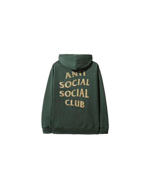 ANTI SOCIAL SOCIAL CLUB Green Blinded Hoodie Assc040" for men