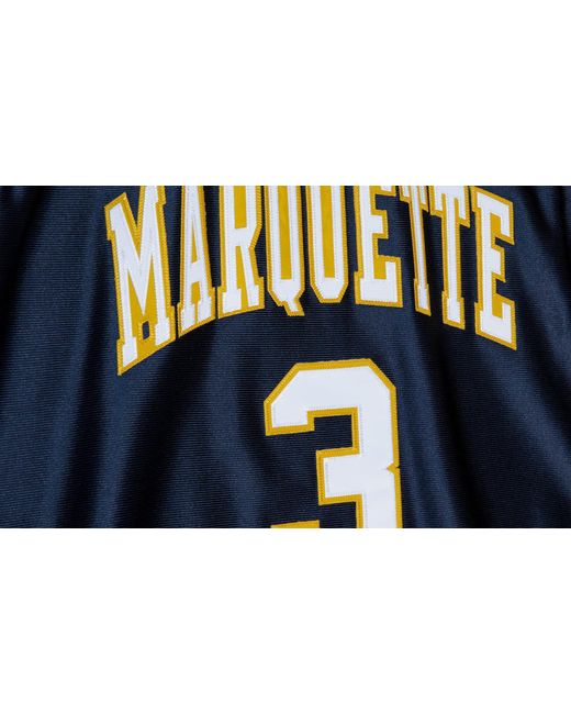 Mitchell & Ness Black Ncaa Road Jersey "Marquette 2002 Dwyane Wade" Ajy54218 Mau02Dwaasbl" for men
