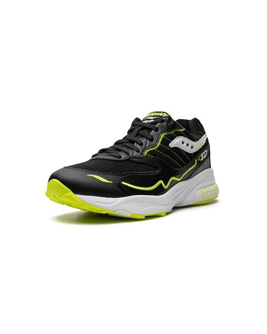 Saucony Black 3D Grid Hurricane "Acid" S70646 6" for men