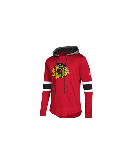 Adidas Red Nhl Chicago Blackhawks Platinum Jersey Hoodie Dn2588" for men