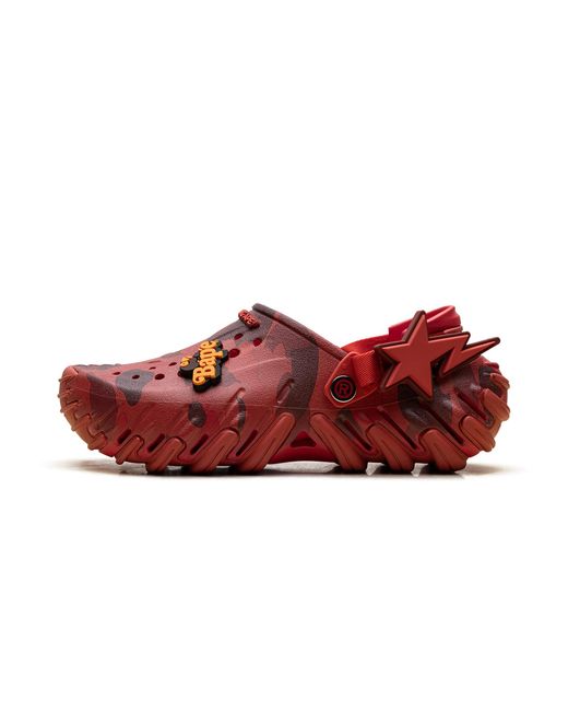 CROCSTM Red Echo Ro Clog "Bape Flame Camo" 213140 8C1" for men