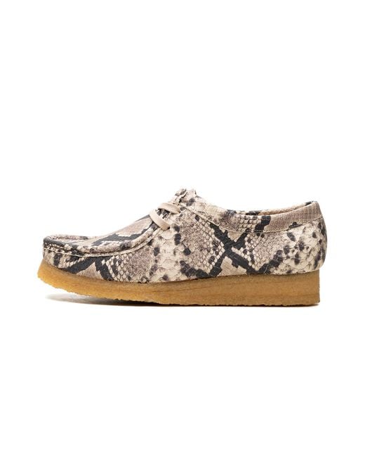 Clarks Black Wallabee Snake Leather" 26179329"