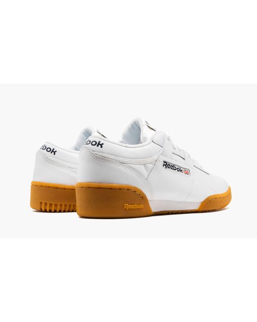 Reebok White Workout Low Shoes for men