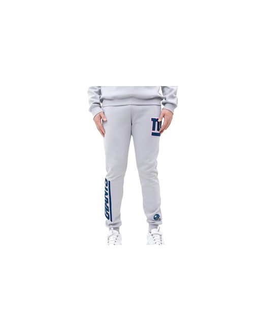 Pro Standard Black Nfl New York Giants Logo Blended Jogger Pants Fng440119 Gry" for men