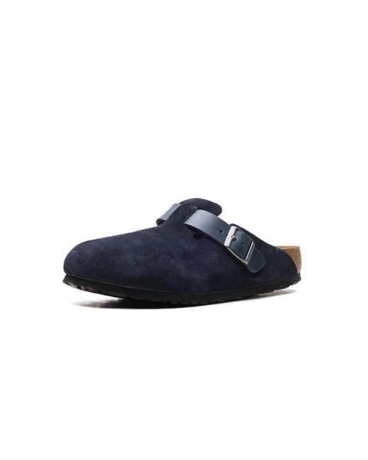Birkenstock Blue Boston Suede Leather "Midnight" 1028210" for men