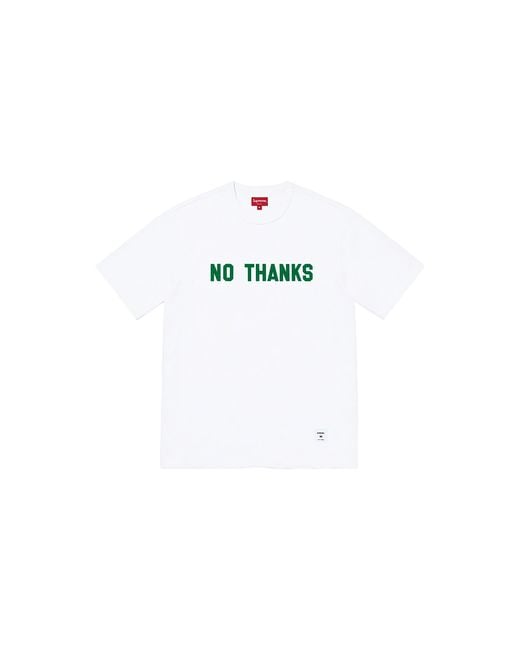Supreme Black No Thanks Short Sleeves T-Shirt "Fw21