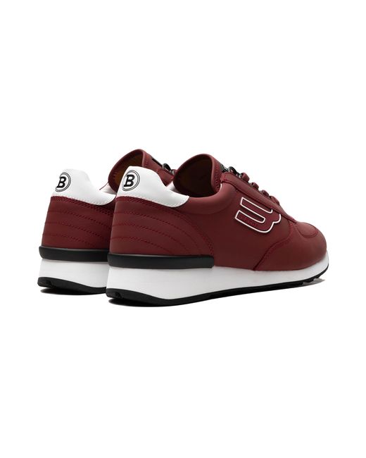 Bally Red Galaxy Rubberized Leather Trainer for men