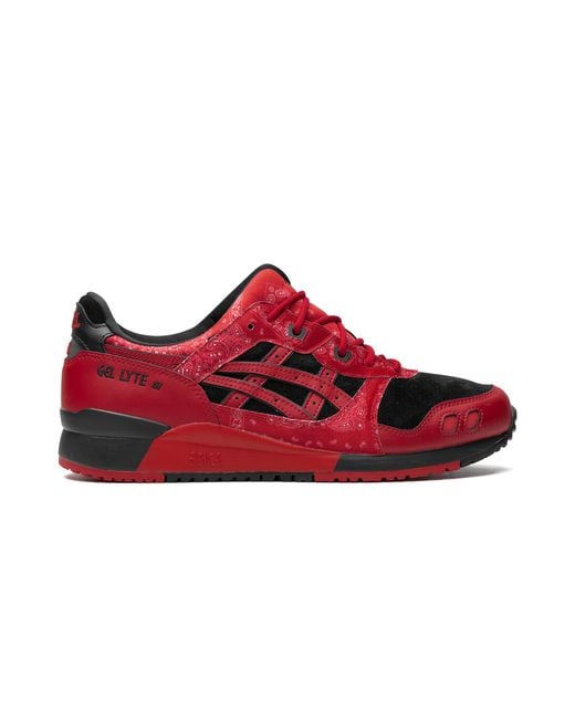 Asics Red Atmos X Spider X Gel Lyte 3 "Bandana Print" 1201A854 001" for men